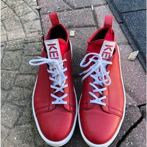 Kenzo Paris Leather Sneakers K-City Trainers Size 43